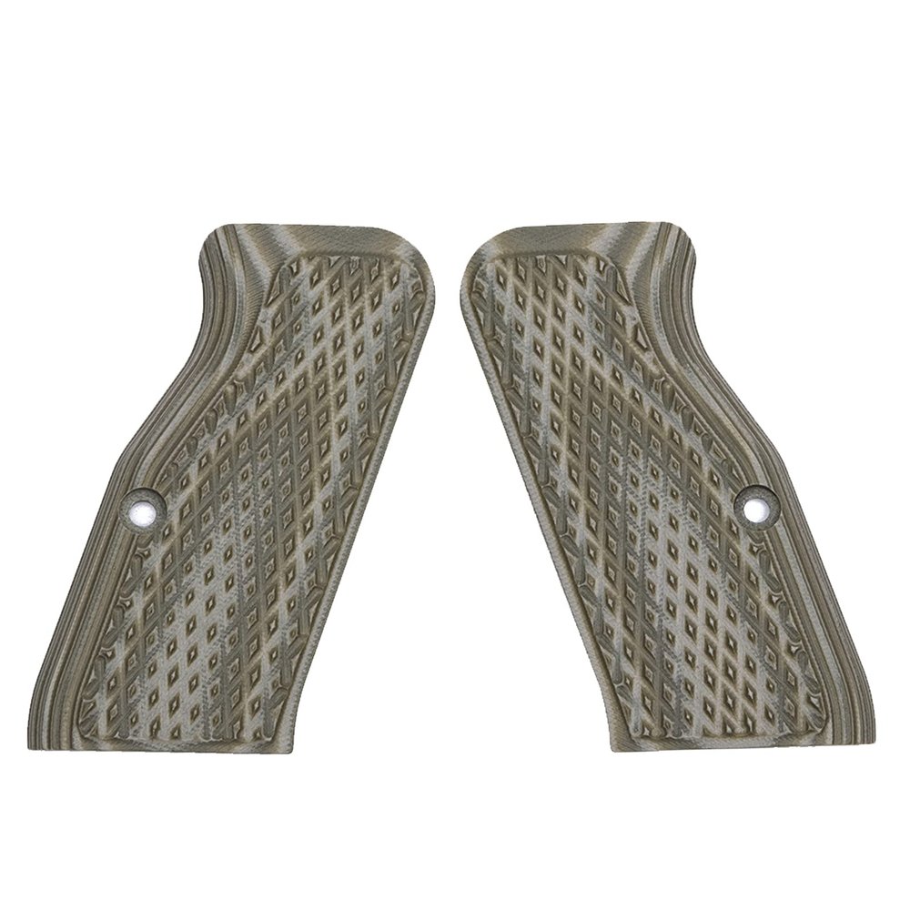 Guuun G10 Grips for Tanfoglio Tactical Palm Diamond Cut Big Scoop Texture - Medium Length