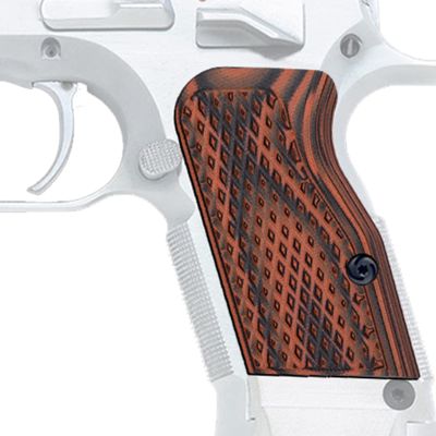 Guuun G10 Grips for Tanfoglio Tactical Palm Diamond Cut Big Scoop Texture - Short Length
