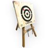 Tomahawk Targets - Large 4 Ring Wooden Axe and Knife Throwing Tripod Target Board and Stand, 4ft Tall (Axes not Included) view 2