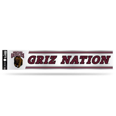 NCAA Montana Grizzlies Tailgate Sticker, 3 x 17-inches