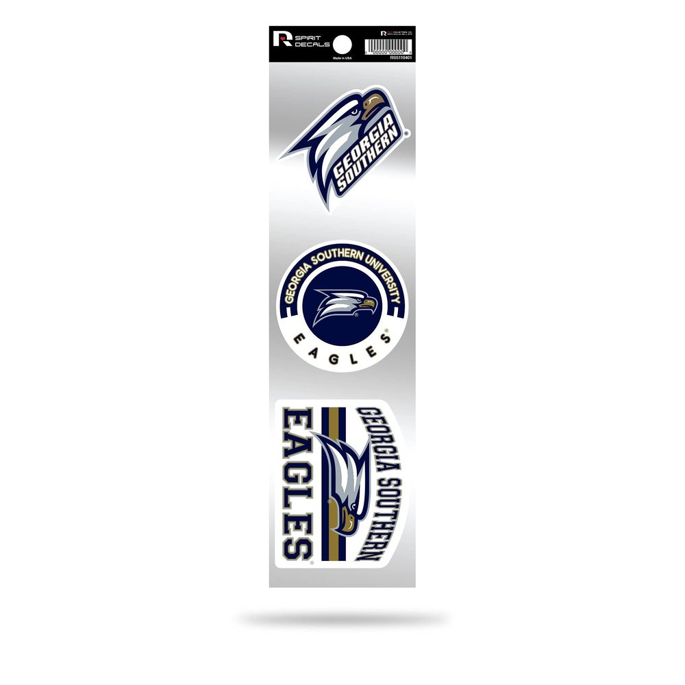 NCAA Georgia Southern Eagles 3-Piece Retro Spirit Decals Retro Decal Set