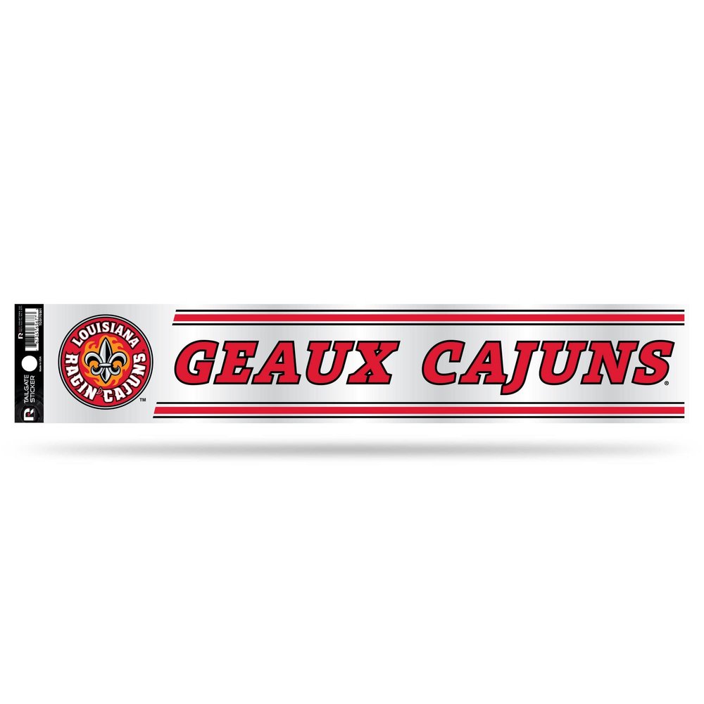 NCAA Louisiana Ragin' Cajuns Tailgate Sticker, 3 x 17-inches
