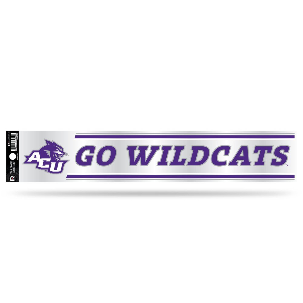 NCAA Abilene Christian Wildcats Tailgate Sticker, 3 x 17-inches
