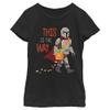 Star Wars Girl's Halloween Grogu This Is The Way T-Shirt Black, Medium view 1