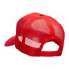 NASA Black and White Logo Embroidered Patched Mesh Back Cap - Red OSFM view 3