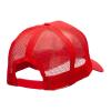 NASA Black and White Logo Embroidered Patched Mesh Back Cap - Red OSFM view 4