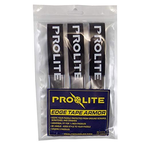 PROLITE Pickleball Paddle - Edge Tape Armor (Black w/Logo, 6-Pack)