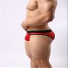 4UFIT Men's Jockstrap Athletic Supporters Underwear Sexy Mesh Low Rise Breathable Performance Jock Strap Red view 2