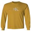0407. Street Wear BK Brooklyn NY NYC New York Fonts Men's Long Sleeve t Shirt (Gold Small) view 1