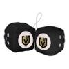 FANMATS 32005 Vegas Golden Knights Team Color Fuzzy Dice Dcor 3" Set view 1