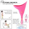 ABXLNIU Female Urinals Pee Funnel for Women Stand Up to Pee Anywhere, Portable She Pee Cup Womens Pee Funnel Camping/Hiking Gear Gifts for Women, Pink view 4