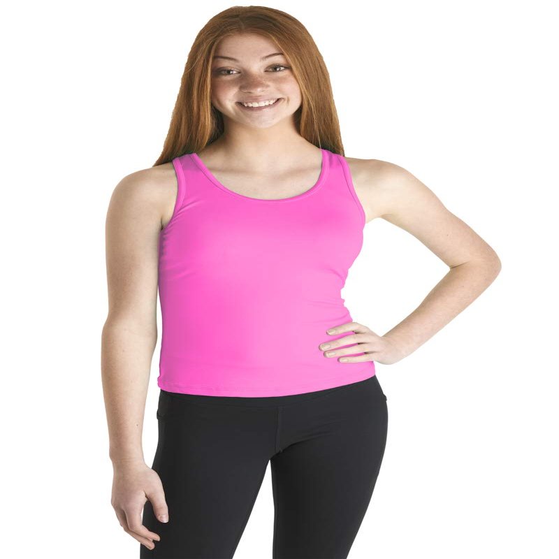 Liakada Womens Basic Racerback Tank Top - Hot Pink
