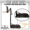Hoop Secure - The Original Solution - Heavy Duty Weighted Base Anchor for Basketball Hoops - Weather Resistant, Durable Design, Holds 300+ lbs. Patents-Pending, HOA Friendly (Standard Size, Black) view 2