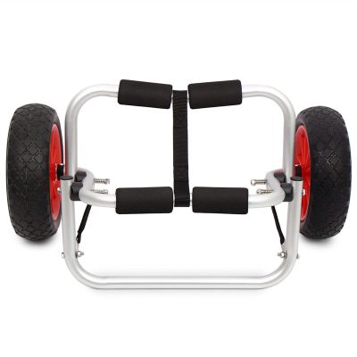 Lifyn2 Kayak 50KG / 65KG Loading Capacity Foldable Kayak Trolley Energy-Saving Two-Wheeled Carrier Cart for Kayak Canoe Boat Trolley (Color : 65kg)