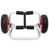 Lifyn2 Kayak 50KG / 65KG Loading Capacity Foldable Kayak Trolley Energy-Saving Two-Wheeled Carrier Cart for Kayak Canoe Boat Trolley (Color : 65kg) view 1