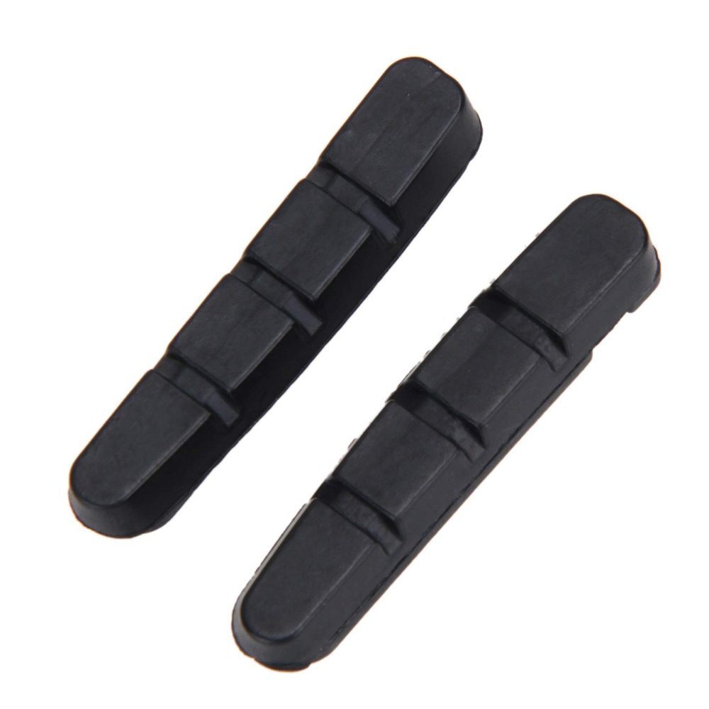 Bicycle Accessories 1 Pair Mountain Bike Brake Pad Shoes V Brake Blocks Bicycle Part Bicycle Braking V-Brake Holder Bike Parts (Color : Black 1)