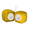 FANMATS 31994 Pittsburgh Steelers Team Color Fuzzy Dice Dcor 3" Set view 1
