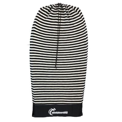 eBodyboarding Stretchy Bodyboard Sock Cover-BK & WH-S