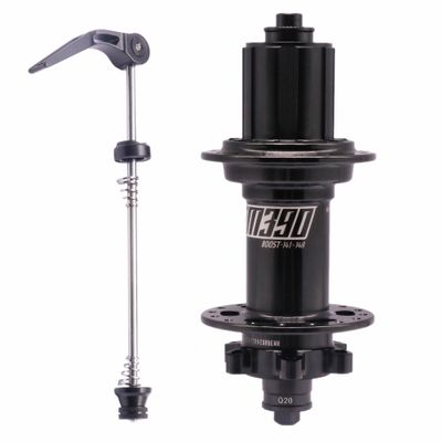 BestParts Mountain Bike Rear Hub,XM390 Boost MTB Rear Hub 32 Hole, Quick Release (QR) Disc Brake HG Freehub Replacement for Shimano 8-11 Speeds, with Quick Release Bars,10x141mm