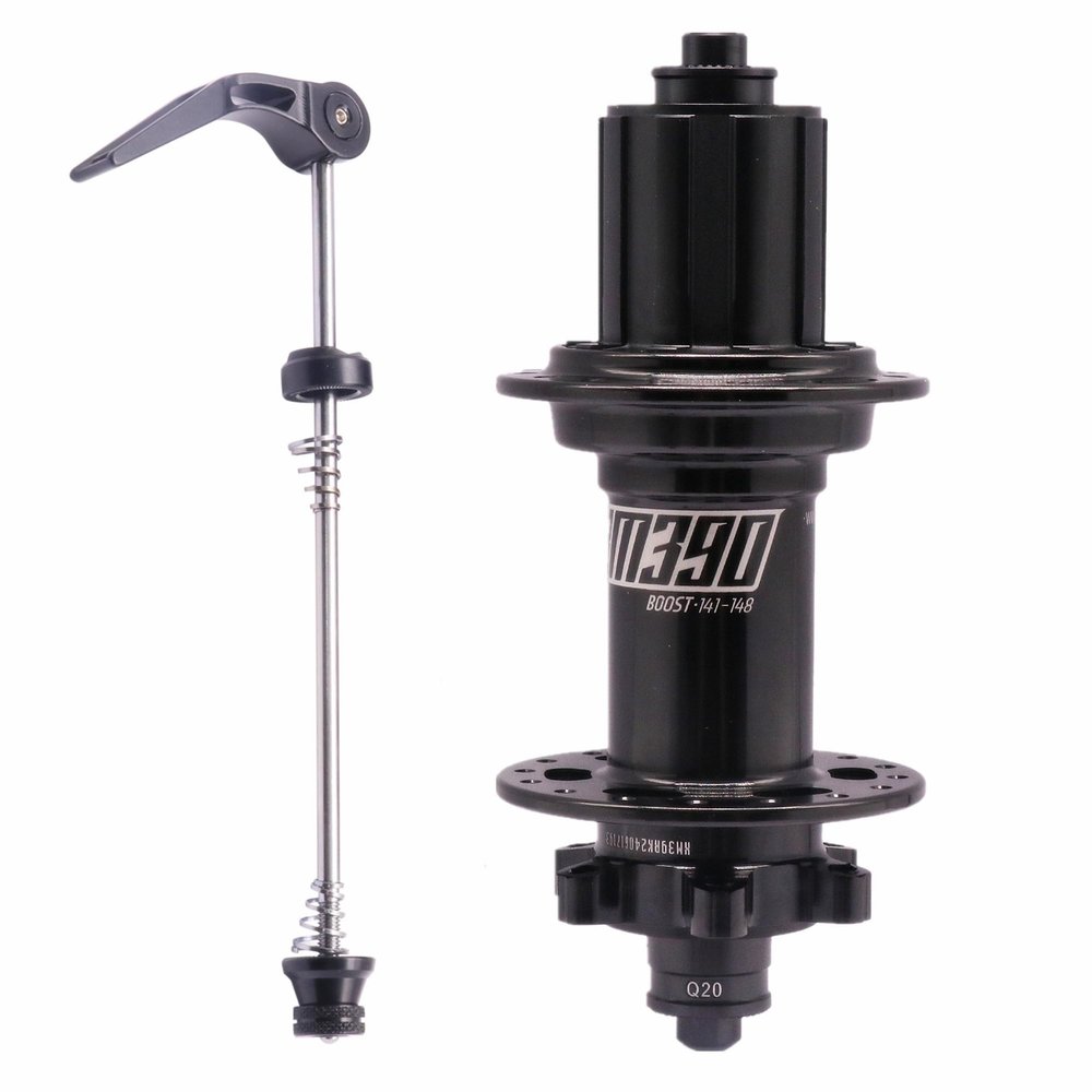 BestParts Mountain Bike Rear Hub,XM390 Boost MTB Rear Hub 32 Hole, Quick Release (QR) Disc Brake HG Freehub Replacement for Shimano 8-11 Speeds, with Quick Release Bars,10x141mm