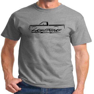1993 1994 1995 Ford SVT Lightning F150 Truck Classic Outline Design Print Tshirt XX-Large Grey
