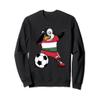 Dabbing Penguin Hungary Soccer Fans Jersey Football Lovers Sweatshirt view 1