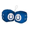 FANMATS 31981 Indianapolis Colts Team Color Fuzzy Dice Dcor 3" Set view 1