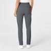 WonderWink Women's High Waist Slim Leg Scrub Pant, Pewter, L P view 4
