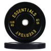 BalanceFrom Color Coded Black Olympic Bumper Plate Weight Plate with Steel Hub, 35LB Pair view 1