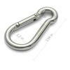 sprookber Stainless Steel Spring Snap Hook Carabiner - 304 Stainless Steel Caribeener Clips, Set of 6 view 2