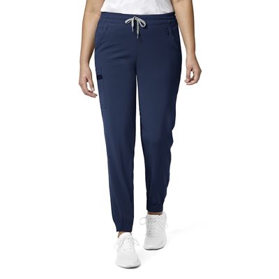 WonderWink Womens Renew Women's Jogger Medical Scrubs Pants, Navy, Small US