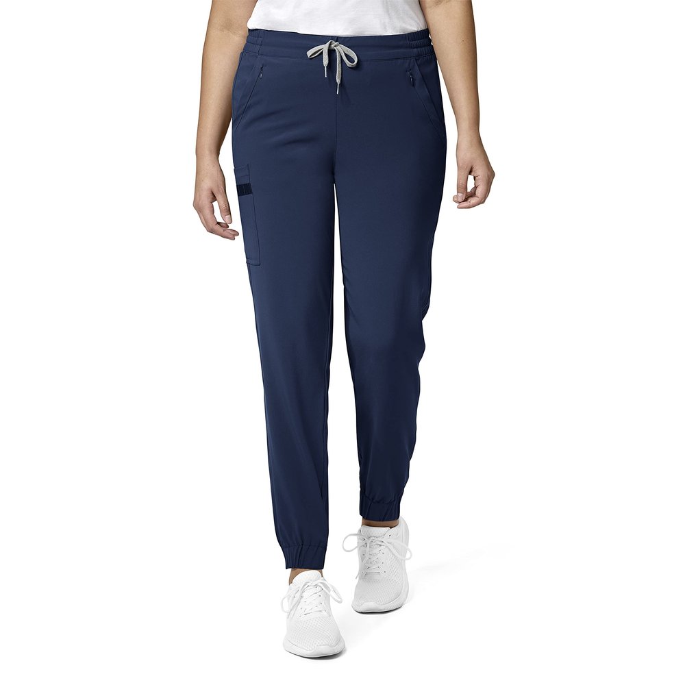 WonderWink Womens Renew Women's Jogger Medical Scrubs Pants, Navy, Small US