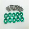 10Pcs Electric Scooter Fasteners Screws Handle Bar Screws Washers for Dualtron 1 2 3 Thunder Eagel Ultra Zero 9 KAABO Parts (Green) view 2