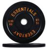 BalanceFrom Color Coded Black Olympic Bumper Plate Weight Plate with Steel Hub, 15LB Pair view 1