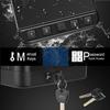 Gun Safe for Pistol, Quick Access Handgun Safe Firearm Lock Box,Gun Case for Home/Car/Travel - Keypad/Key Access,Silent Mode (PIN Code Version) view 3