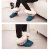 EXXE&OYYO Women Faux Fur Tassel Outdoor Winter Snow Rain Boots Long Snow Ankle Boots (Blue 2,7) view 4