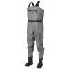 BASSDASH 3D Boot Foot Game Wader Heather Grey Ultra High Strength PVC Fishing Hunting Chest Waders for Men view 1