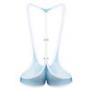 Hedmy Men's See Through Mesh Fishnet Suspenders Wrestling Singlet Y-Back Leotard Hipster Bodysuits Sky Blue One Size view 2