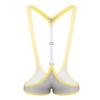 Hedmy Men's See Through Mesh Fishnet Suspenders Wrestling Singlet Y-Back Leotard Hipster Bodysuits Grey One Size view 2