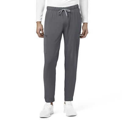 WonderWink Mens Renew Jogger Medical Scrubs Pants, Pewter, Medium US