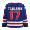 Hockey Jersey of USA 1980 Olympic Team Jerseys #17 Jack O'Callahan Stitched Letters and Numbers Blue S-XXXL view 3