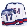 Hockey Jersey of USA 1980 Olympic Team Jerseys #17 Jack O'Callahan Stitched Letters and Numbers White S-XXXL view 1