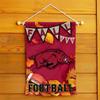 Arkansas Razorbacks Fall Leaves Football Season Garden Yard Flag view 4