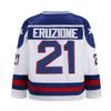 YWIES Hockey Jersey of USA 1980 Olympic Team Jerseys #21 Mike Eruzione Stitched Letters and Numbers White S-XXXL view 3