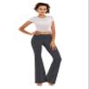 BUBBLELIME 29"/31"/33"/35" 4 Styles Women's Inner Pocket Bootcut Yoga Pants - Basic Cotton_HEATHERCHARCOAL L-29 Inseam(1) view 2