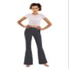 BUBBLELIME 29"/31"/33"/35" 4 Styles Women's Inner Pocket Bootcut Yoga Pants - Basic Cotton_HEATHERCHARCOAL L-29 Inseam(1) view 3