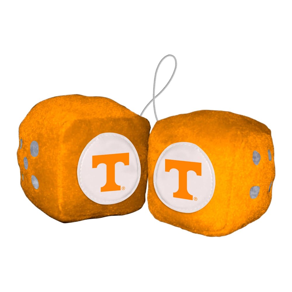 FANMATS 32017 Tennessee Team Color Fuzzy Dice Dcor 3" Set