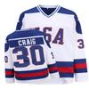 YWIES Hockey Jersey of USA 1980 Olympic Team Jerseys #30 Jim Craig Stitched Letters and Numbers White S-XXXL view 1