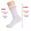 AWS/American Made Solid Cotton Cushion Crew Socks for Men Breathable Athletic Sport Socks (White 3 Pairs, Shoe Size 9 to 11) view 4