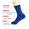 AWS/American Made Solid Cotton Cushion Crew Socks for Men Breathable Athletic Sport Socks (Parliament 3 Pairs, Shoe Size 5 to 10) view 3